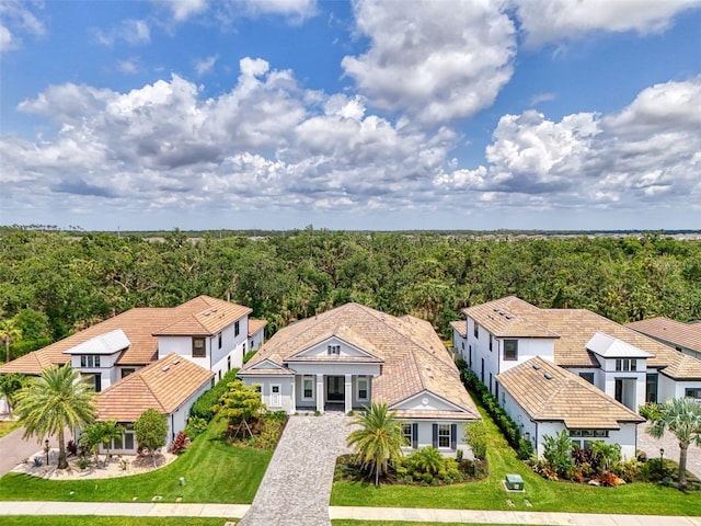 9048 Luna Ln, Sarasota, FL 34241 - aerial view of residential area featuring a forest