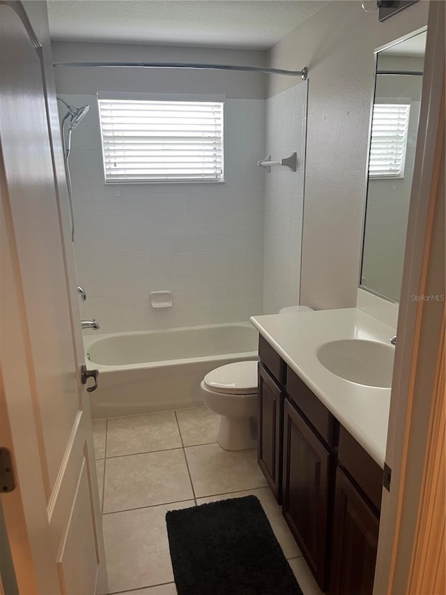5966 Willows Bridge Loop, Ellenton, FL 34222 - bathroom featuring vanity, shower / washtub combination, healthy amount of natural light, and tile patterned floors