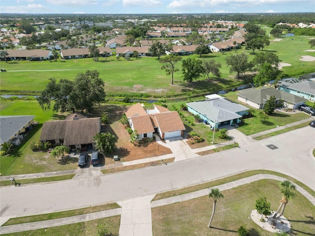 1439 Strada D Argento, Venice, FL 34292 - aerial view of residential area featuring a local golf course and a nearby body of water