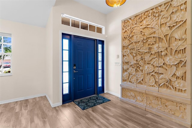 2424 Affinity Ln, North Port, FL 34286 - foyer featuring wood finished floors and baseboards