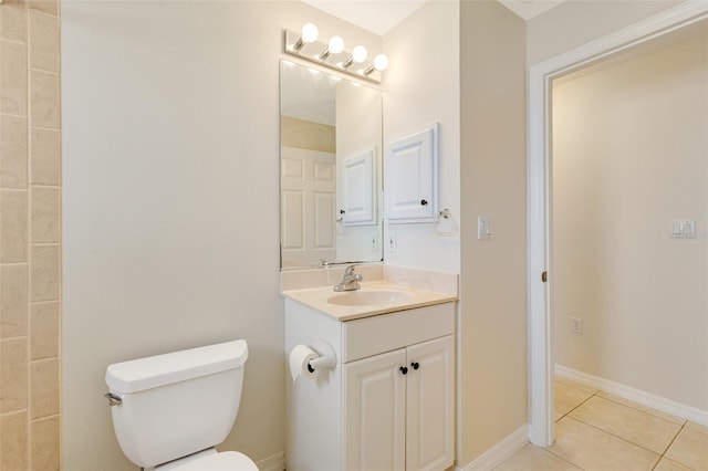 3851 Sterling Rd, Venice, FL 34293 - bathroom featuring tile patterned floors, toilet, and vanity