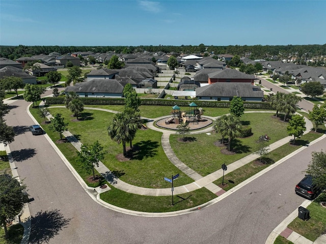 aerial view of residential area