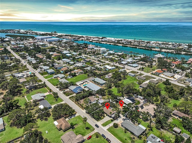 417 Shore Rd Unit A & B, Nokomis, FL 34275 - aerial view of residential area featuring a nearby body of water