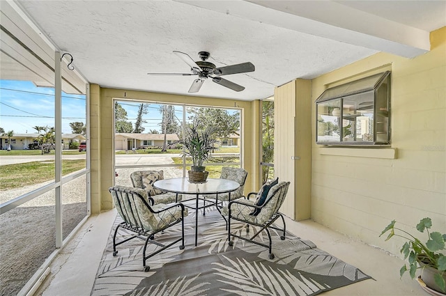 417 Shore Rd Unit A & B, Nokomis, FL 34275 - sunroom / solarium with a ceiling fan
