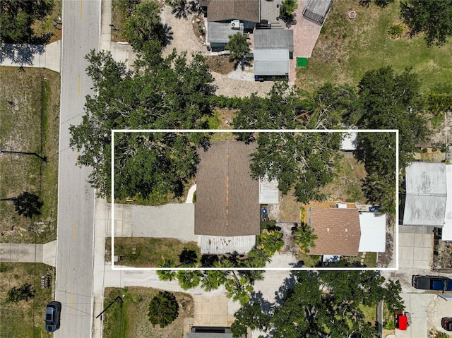 417 Shore Rd Unit A & B, Nokomis, FL 34275 - aerial overview of property's location featuring property parcel outlined