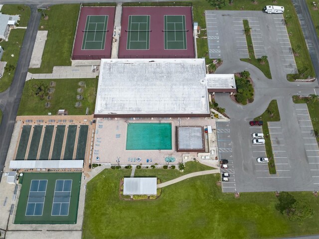 6231 Jordan St, North Port, FL 34287 - bird's eye view of a pool area