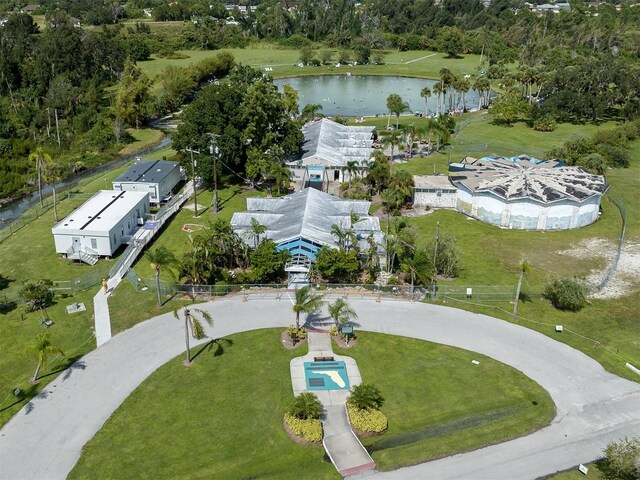6231 Jordan St, North Port, FL 34287 - aerial view of a nearby body of water and a tree filled landscape