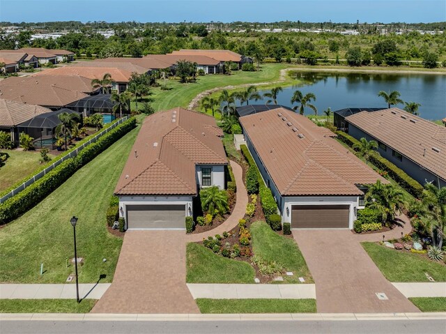 5853 Semolino St, Nokomis, FL 34275 - aerial perspective of suburban area with a nearby body of water