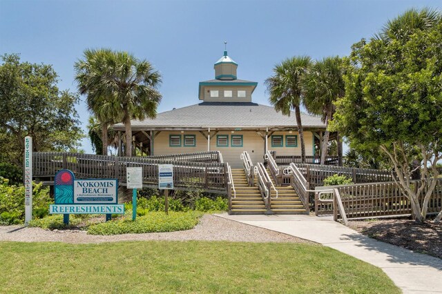 5853 Semolino St, Nokomis, FL 34275 - view of building exterior with stairs
