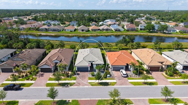 1481 Hyssop Loop, North Port, FL 34289 - aerial view of residential area featuring a nearby body of water