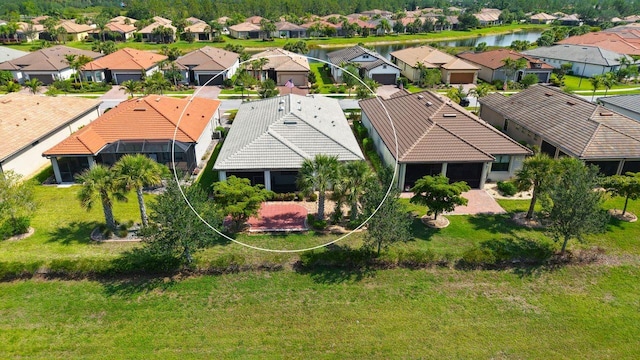 1481 Hyssop Loop, North Port, FL 34289 - aerial perspective of suburban area with a nearby body of water