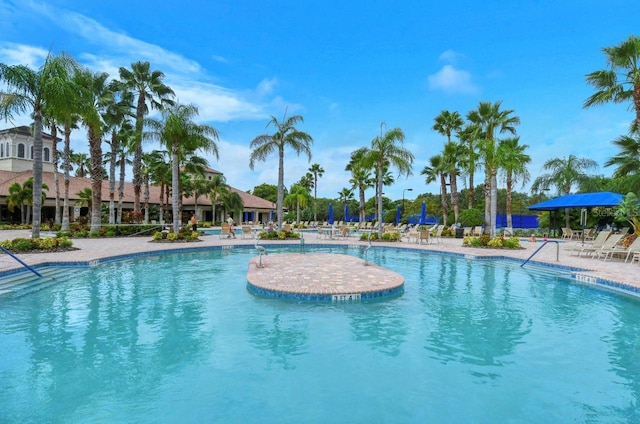 1481 Hyssop Loop, North Port, FL 34289 - community pool with a patio area