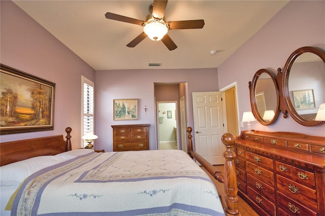 1438 Maseno Dr, Venice, FL 34292 - bedroom featuring a ceiling fan and connected bathroom