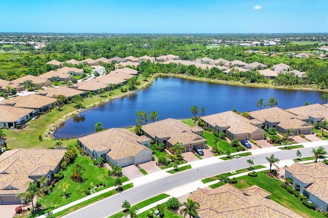21649 Avon Park Ct, Venice, FL 34293 - aerial perspective of suburban area featuring a large body of water
