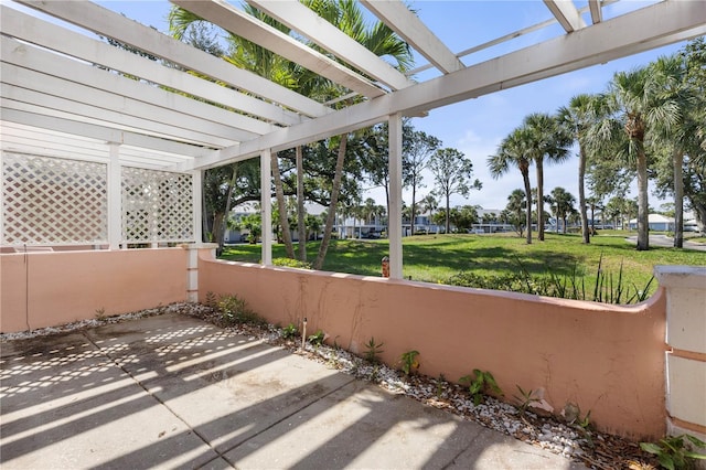 458 Cerromar Rd Unit 382, Venice, FL 34293 - view of patio featuring a pergola