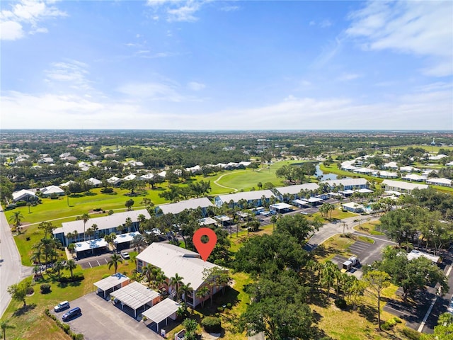 458 Cerromar Rd Unit 382, Venice, FL 34293 - aerial perspective of suburban area featuring a local golf course