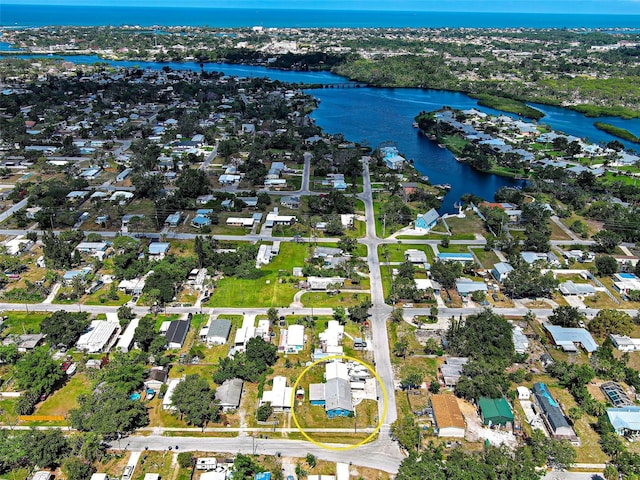 1103 Lucille Ave, Nokomis, FL 34275 - aerial view of residential area featuring a large body of water