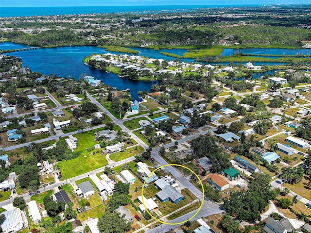 1103 Lucille Ave, Nokomis, FL 34275 - aerial perspective of suburban area featuring a nearby body of water