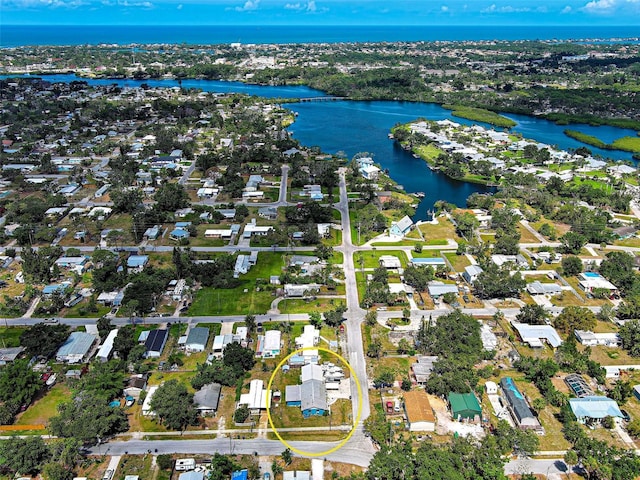 1103 Lucille Ave, Nokomis, FL 34275 - aerial view of residential area featuring a nearby body of water