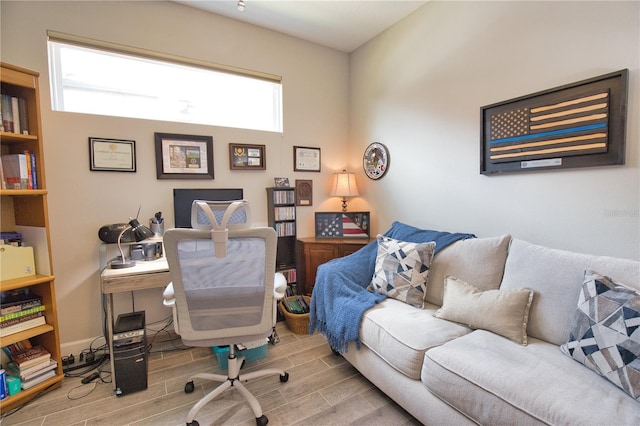 10410 Inglenook Ter, Palmetto, FL 34221 - home office featuring wood tiled floors