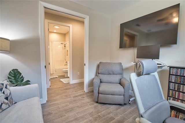 10410 Inglenook Ter, Palmetto, FL 34221 - living area with light wood-type flooring and baseboards