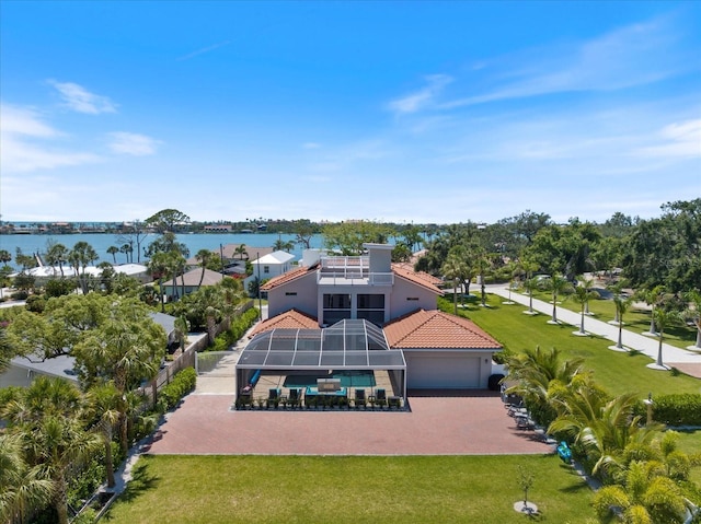 2322 Bayshore Rd, Nokomis, FL 34275 - view from above of property with a large body of water
