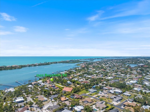 2322 Bayshore Rd, Nokomis, FL 34275 - aerial perspective of suburban area featuring a nearby body of water