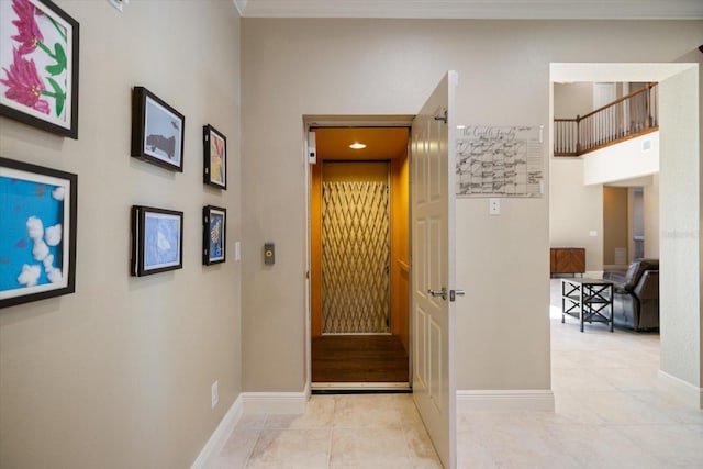 2322 Bayshore Rd, Nokomis, FL 34275 - hallway with baseboards and light tile patterned floors