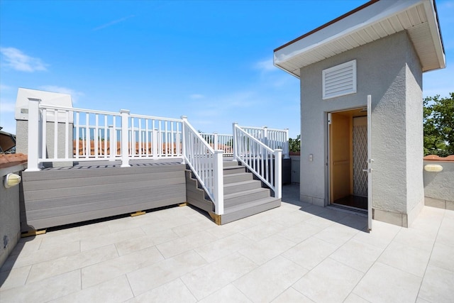 2322 Bayshore Rd, Nokomis, FL 34275 - view of patio with stairway