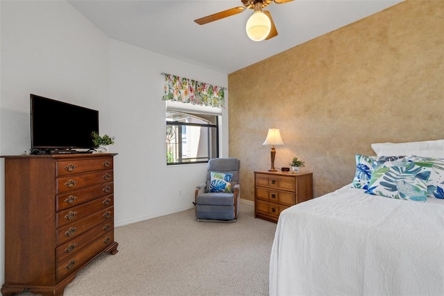 2104 Batello Dr, Venice, FL 34292 - bedroom featuring carpet floors, baseboards, and ceiling fan