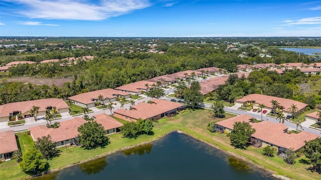 2104 Batello Dr, Venice, FL 34292 - aerial view of residential area featuring a nearby body of water