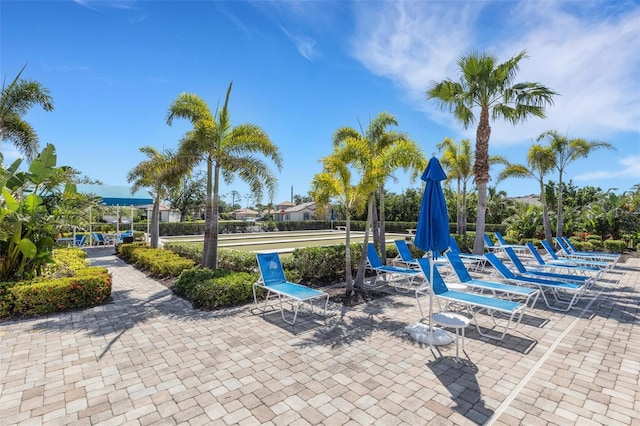 2104 Batello Dr, Venice, FL 34292 - view of patio with a bocce ball area