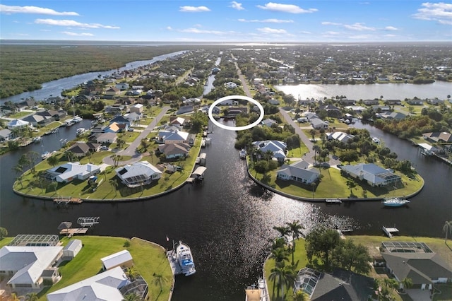 5140 Administration St, Port Charlotte, FL 33948 - aerial view of property's location featuring a nearby body of water and nearby suburban area