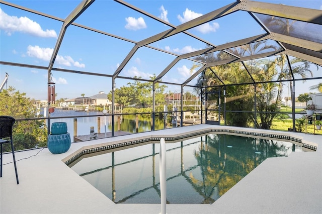 5140 Administration St, Port Charlotte, FL 33948 - swimming pool with a water view and a lanai