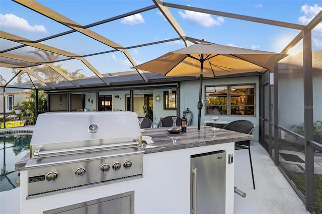 5140 Administration St, Port Charlotte, FL 33948 - view of patio with a lanai