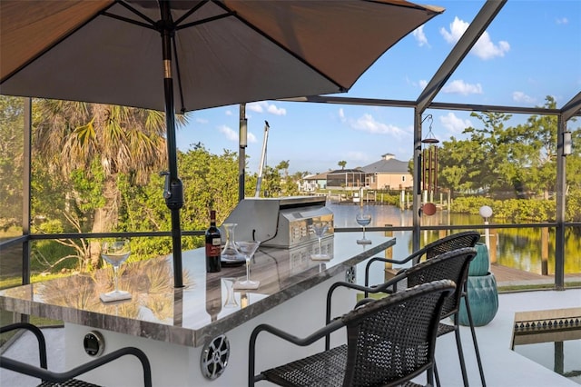 5140 Administration St, Port Charlotte, FL 33948 - sunroom / solarium with a water view