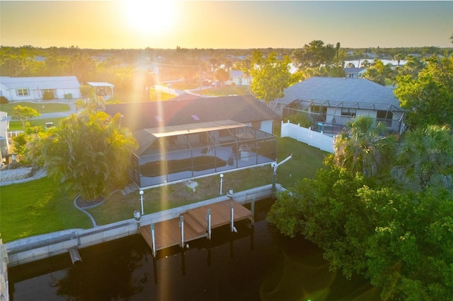 5140 Administration St, Port Charlotte, FL 33948 - aerial view at dusk of a residential view
