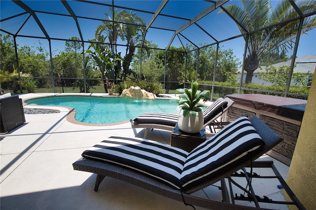 8209 Snowy Egret Pl, Bradenton, FL 34202 - swimming pool with a patio area and a lanai