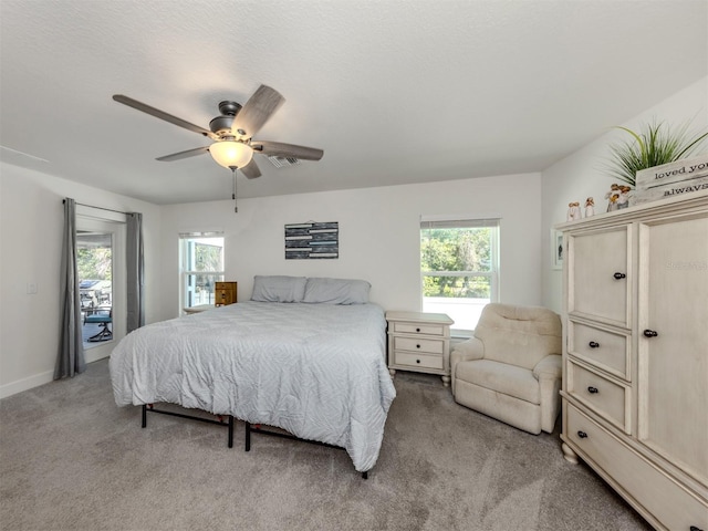 460 Bard Rd, Venice, FL 34293 - carpeted bedroom with a ceiling fan