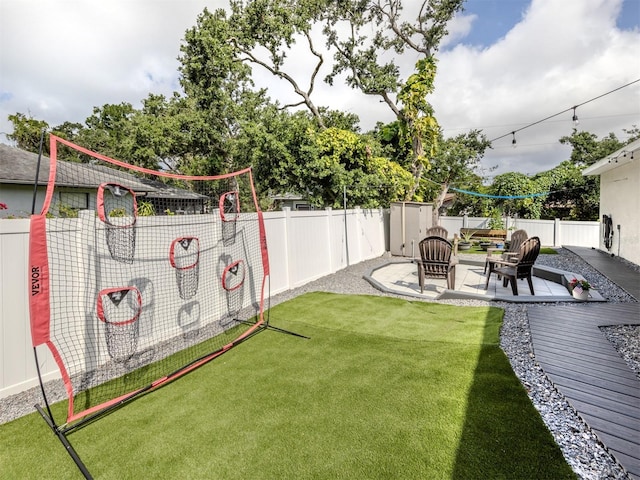 460 Bard Rd, Venice, FL 34293 - view of yard featuring a wooden deck