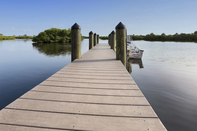 460 Bard Rd, Venice, FL 34293 - dock area featuring a water view