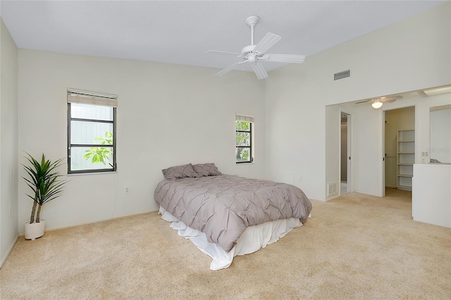 915 S Doral Ln, Venice, FL 34293 - carpeted bedroom with ceiling fan