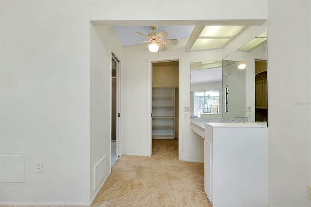 915 S Doral Ln, Venice, FL 34293 - corridor with light colored carpet and baseboards
