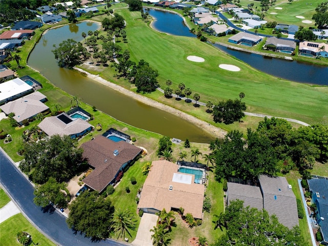 915 S Doral Ln, Venice, FL 34293 - aerial view of property's location with a local golf course, nearby suburban area, and a nearby body of water