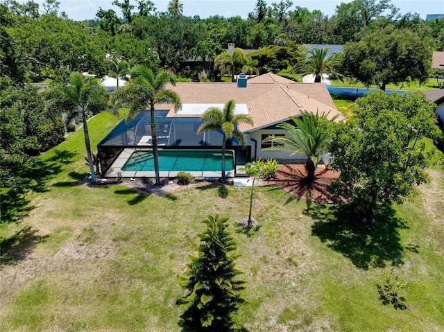 915 S Doral Ln, Venice, FL 34293 - view from above of property featuring a pool area
