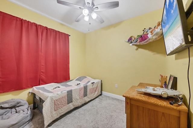2034 Mesic Hammock Way, Venice, FL 34292 - bedroom featuring carpet flooring, baseboards, and a ceiling fan