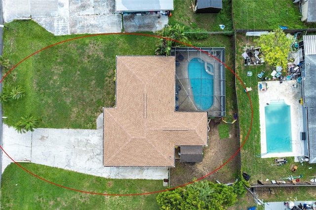 306 E Penn Rd, Lehigh Acres, FL 33936 - drone / aerial view of a pool area