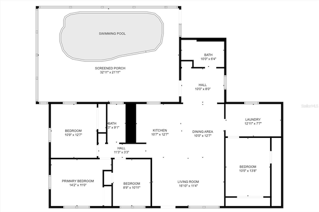 306 E Penn Rd, Lehigh Acres, FL 33936 - property floor plan
