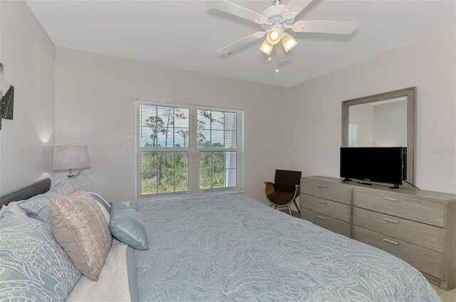8409 Placida Rd Unit 206, Placida, FL 33946 - bedroom with ceiling fan