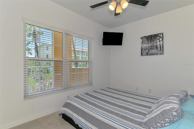 8409 Placida Rd Unit 206, Placida, FL 33946 - bedroom featuring carpet, baseboards, and ceiling fan